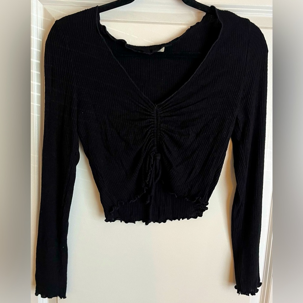 Altar’d State Long Sleeve Black Top